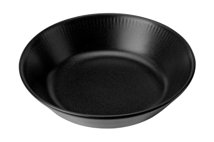 Knabstrup Keramik Djup platta Ø 18 cm, svart