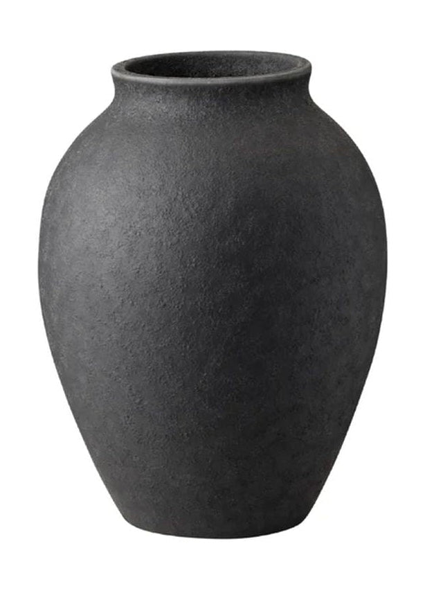 Knabstrup Keramik Vase H 12,5 cm, Sort