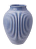 Knabstrup Keramik Vase med Riller H 27 cm, Lavendelblå