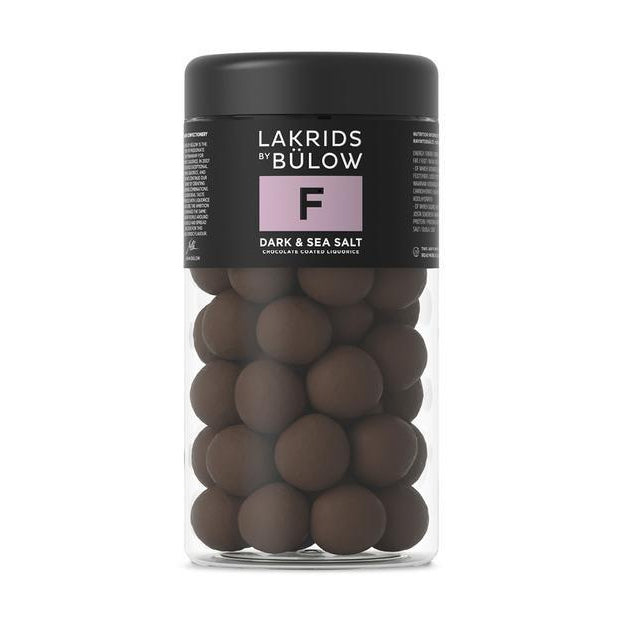 Lakrids by Bülow Regular F - Dark & ​​Sea Salt, 295 gram