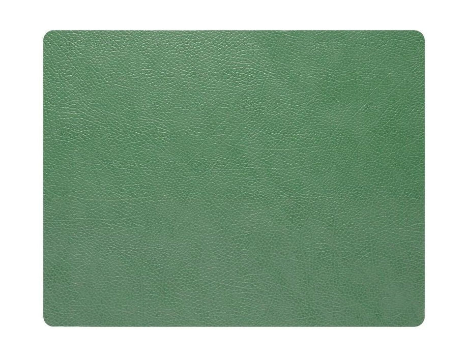 Lind DNA Square Cover servett flodhästläder L, skoggrönt