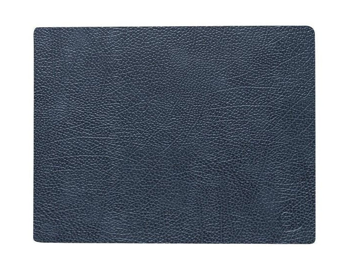 Lind DNA Square Cover servett flodhästläder M, svart antracit