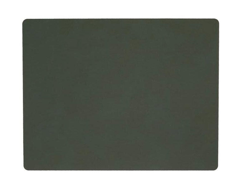 Lind DNA Square Cover servetten nupo läder l, mörkgrön