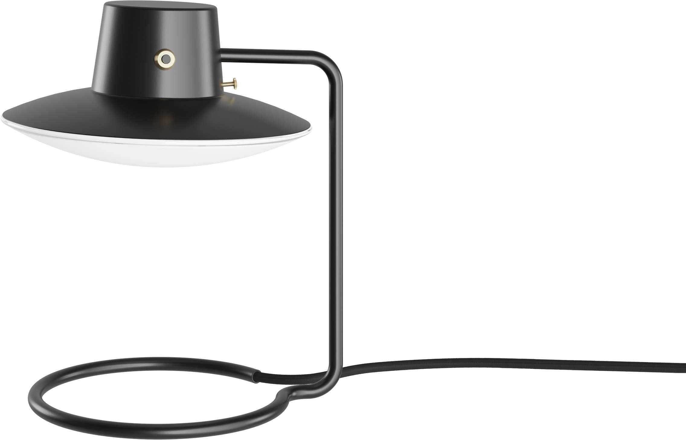 Louis Poulsen AJ Oxford Table Lamp Metal Black/Opal Glass Ø 28 cm