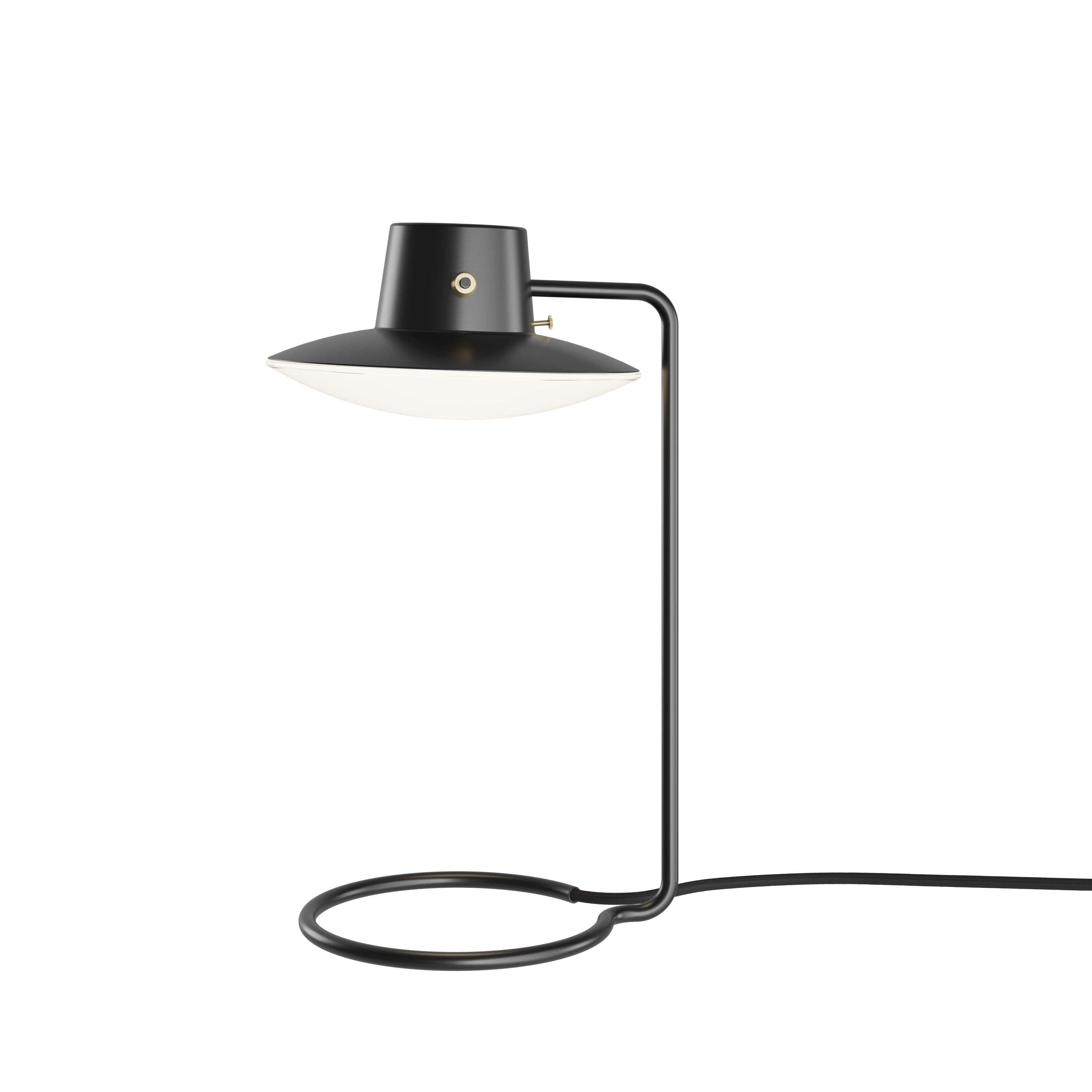 Louis Poulsen AJ Oxford Table Lamp Metal Black/Opal Glass Ø 41 cm
