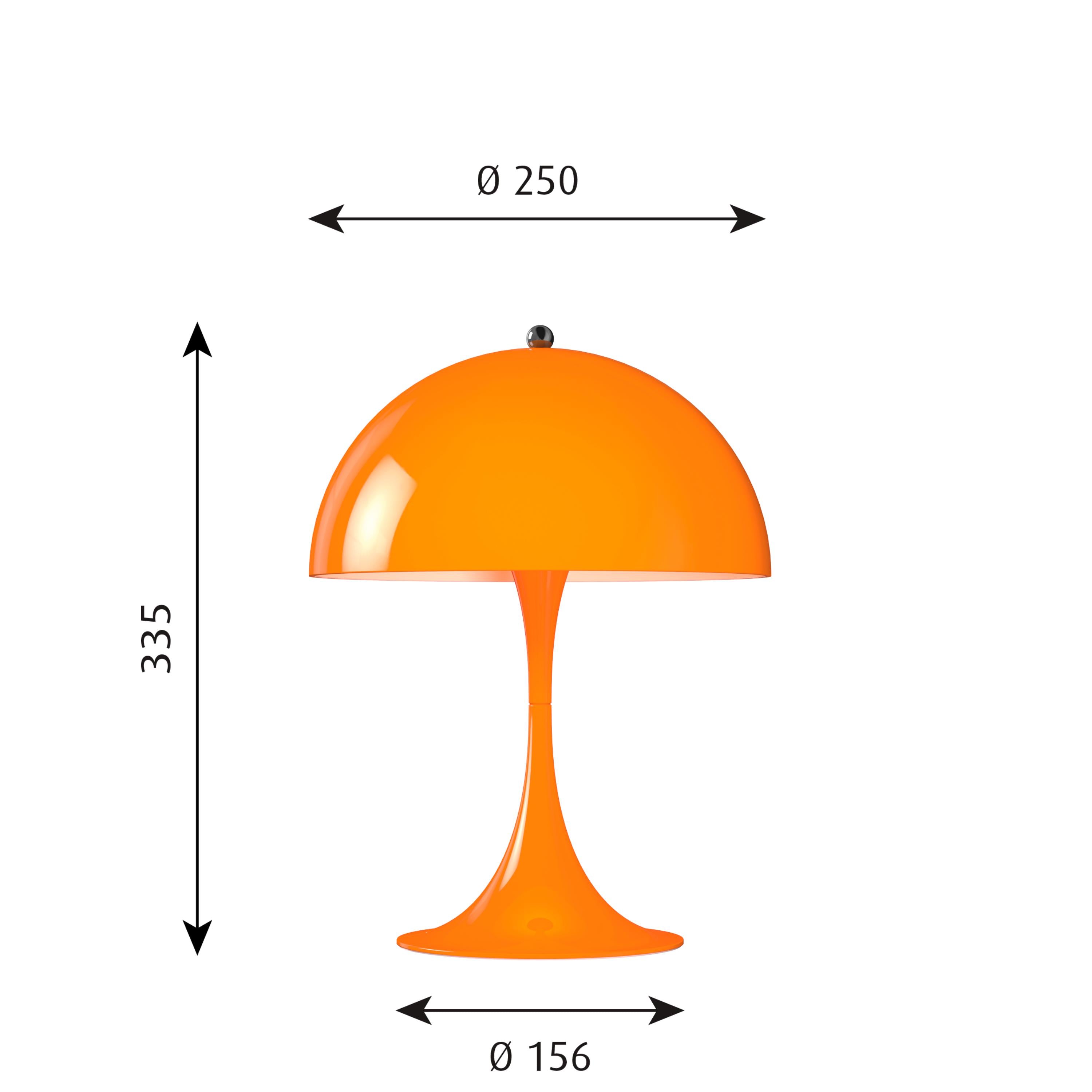 Louis Poulsen Panthella mini bordslampa, orange