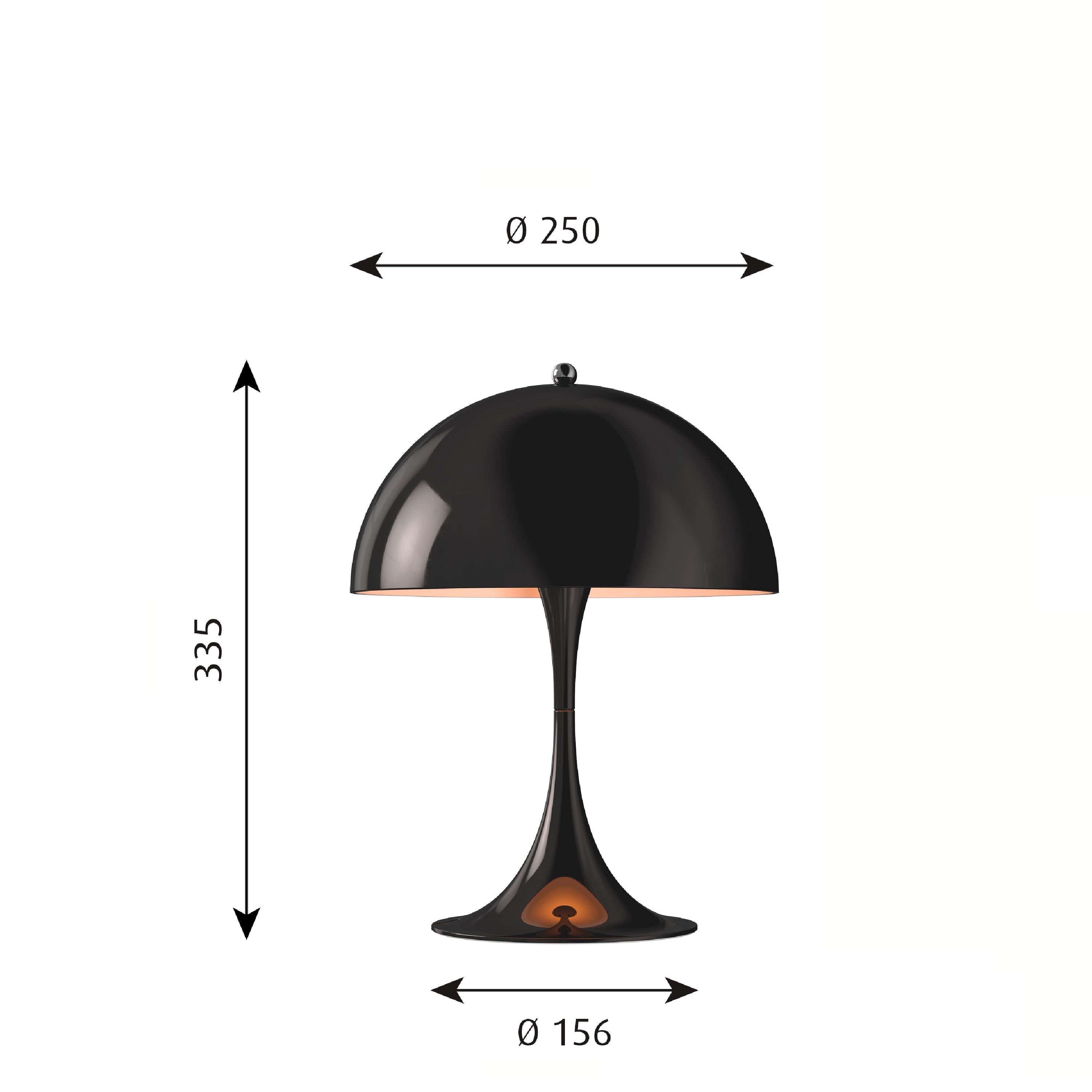 Louis Poulsen Panthella mini bordslampa, svart