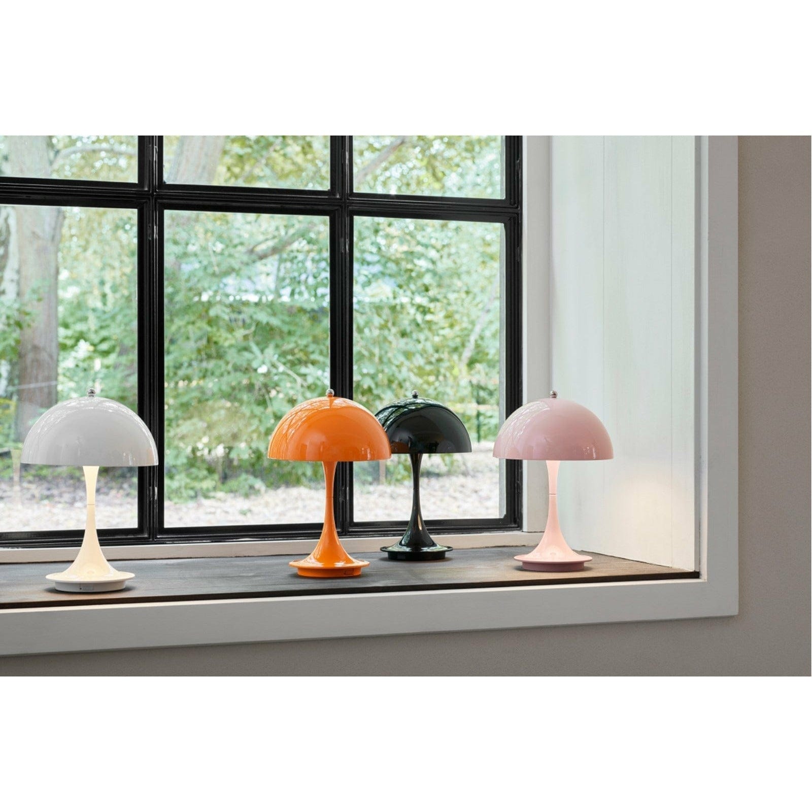 Louis Poulsen Panthella Portable Metal Table Lamp V2, Coral