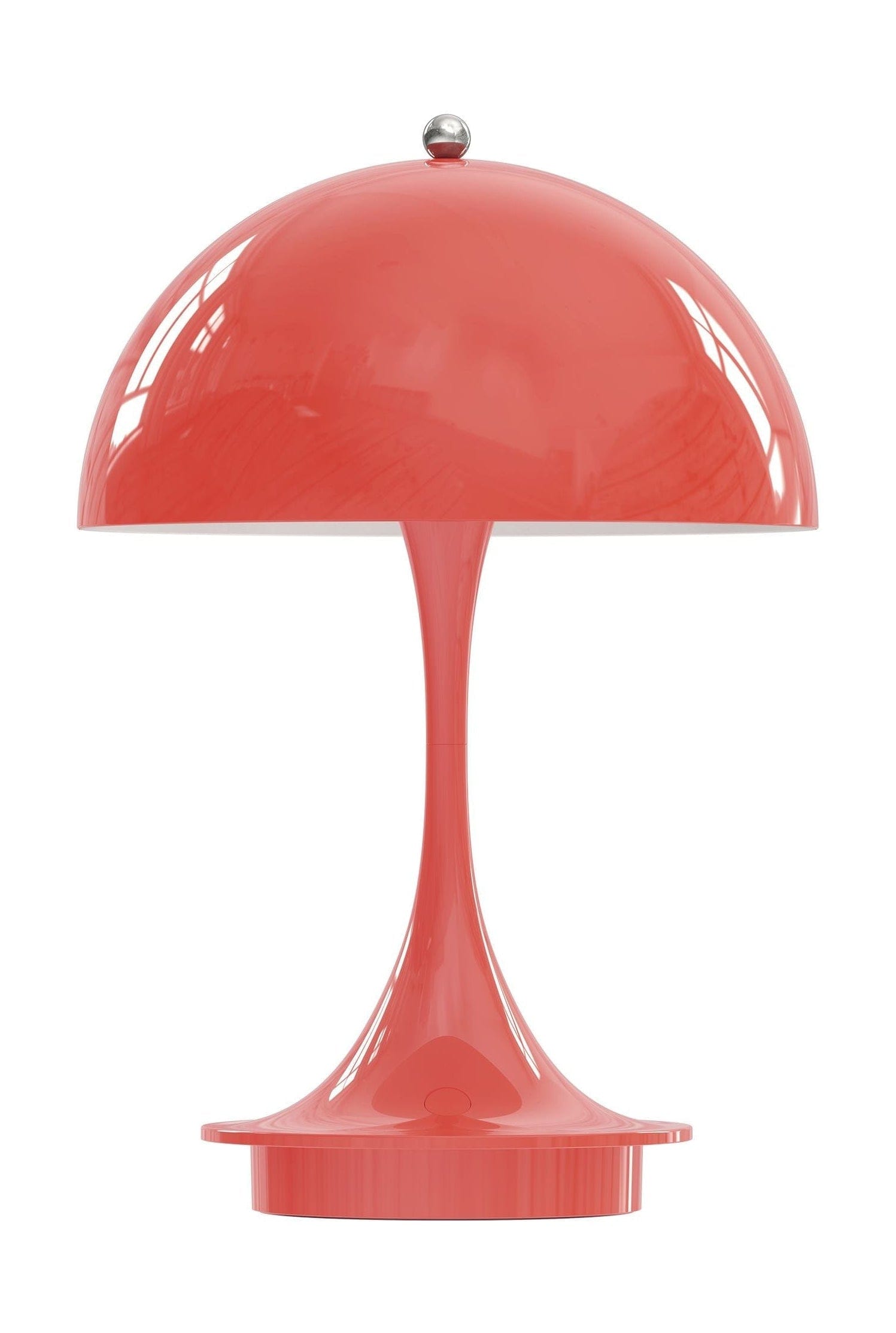 Louis Poulsen Panthella Portable Metal Table Lamp V2, Coral
