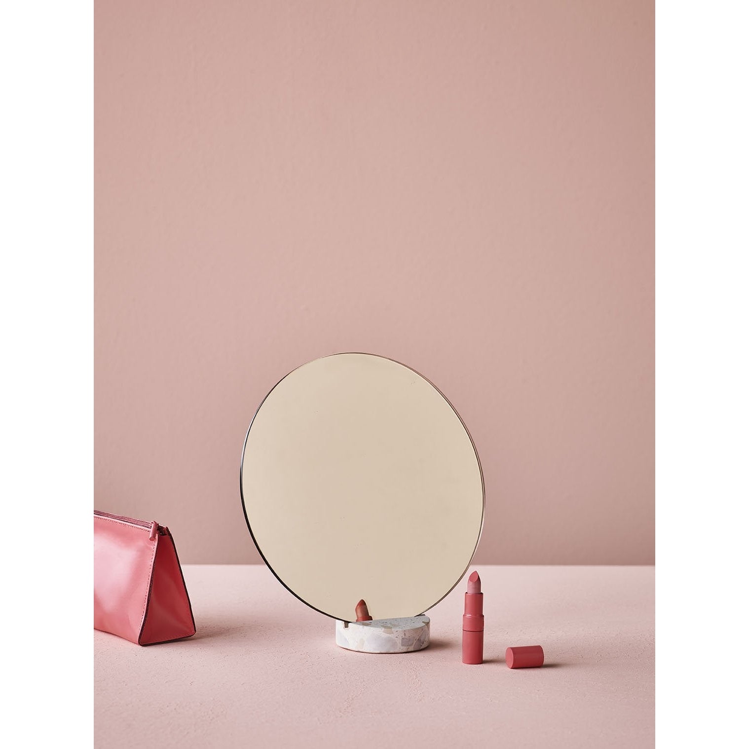 Lucie Kaas Erat spegel rosa, 25 cm