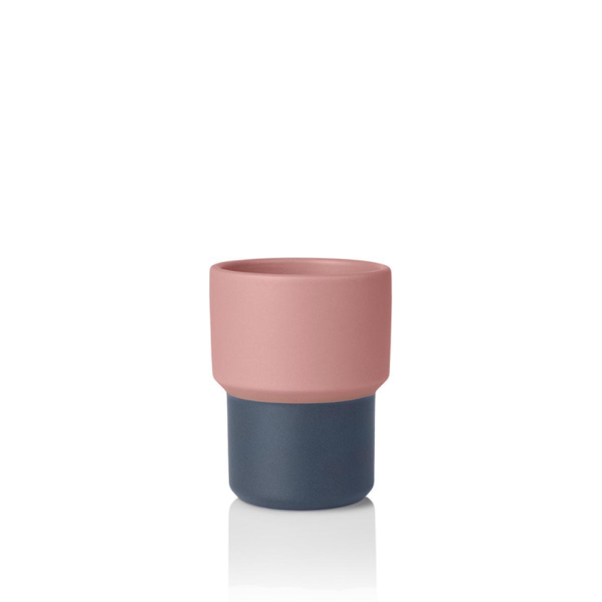 Lucie Kaas Fumario Cup rosa/grå, 10 cm