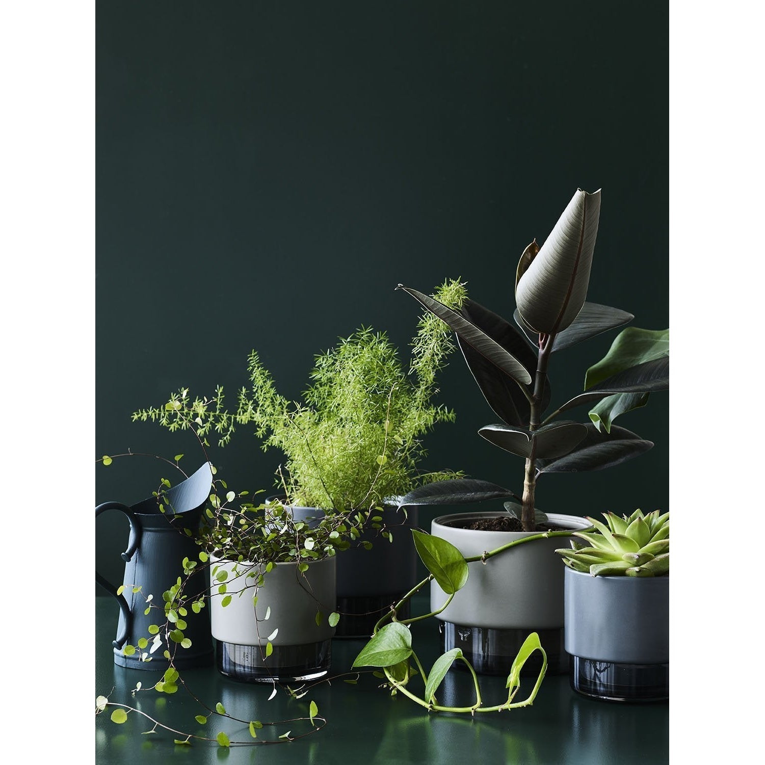 Lucie Kaas Gro Plant Holder Green, 15 cm
