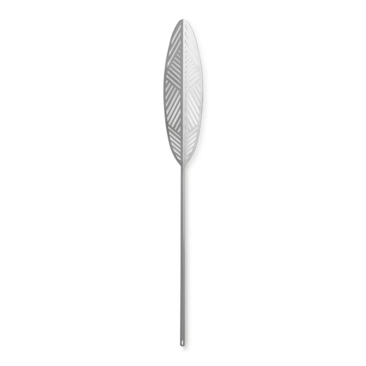 Lucie Kaas Leafike Silva Metal Blade Chrome, 41 cm