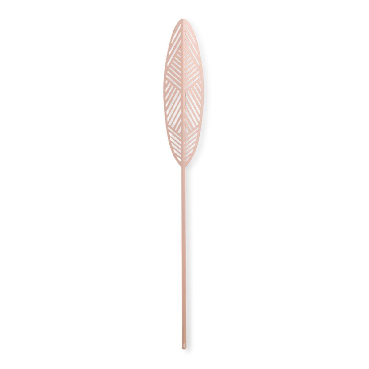 Lucie Kaas Leafike Silva Metalblad Pink, 41 cm