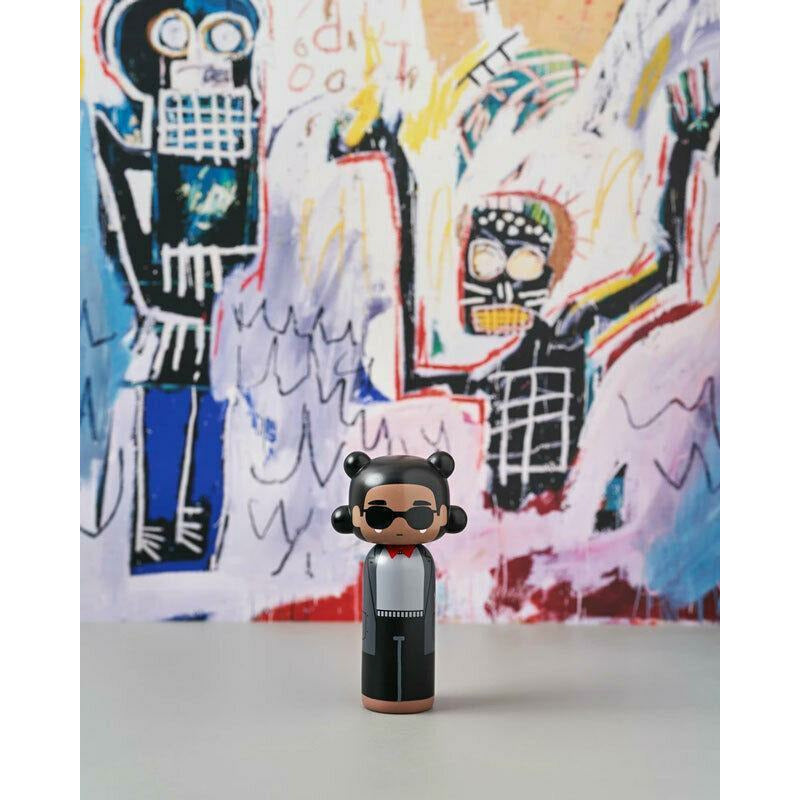 Lucie Kaas Sketch. Inc Kokeshi Figur, Jean-Michel Basquiat