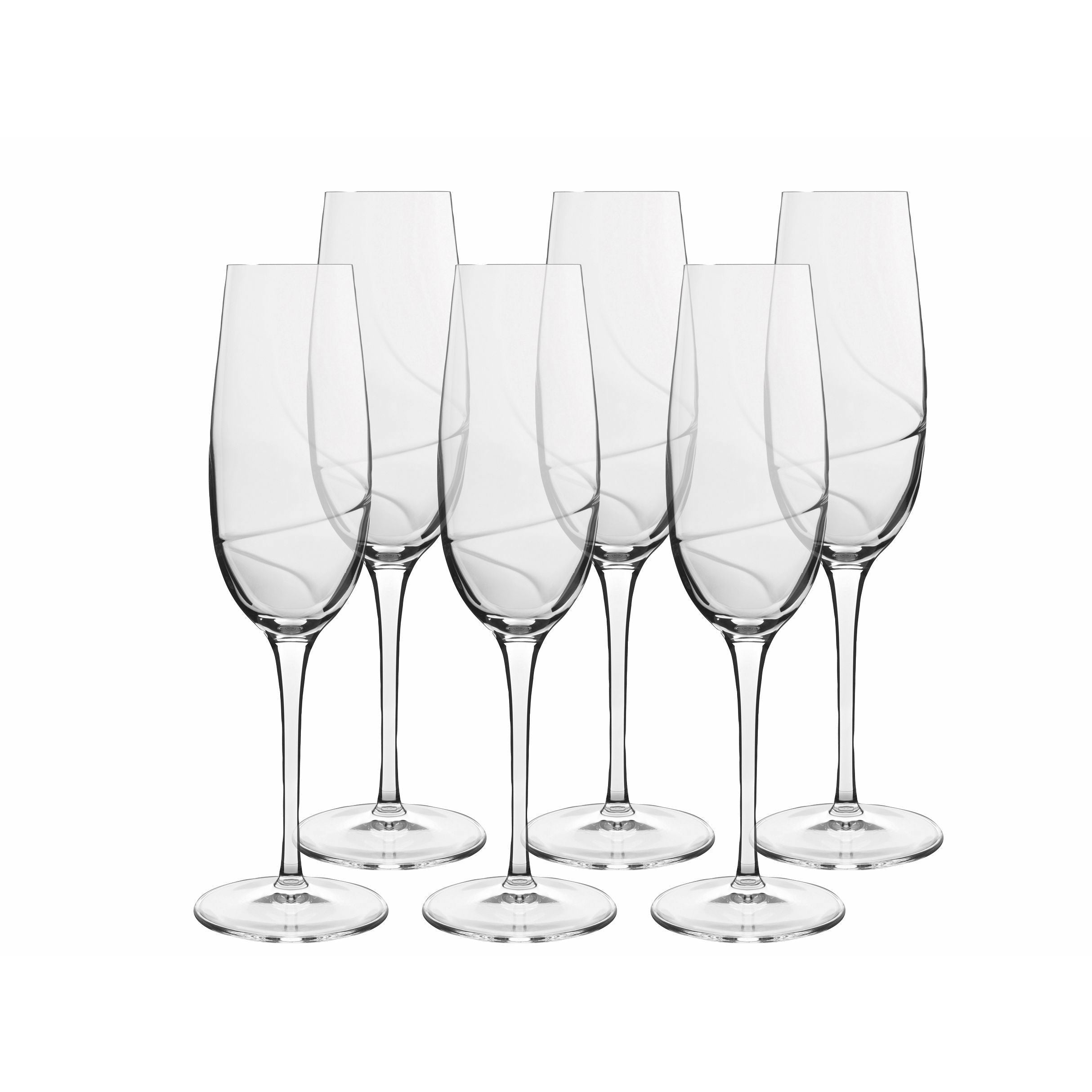 Luigi Bormioli Aero Champagne Glass, 6 st.