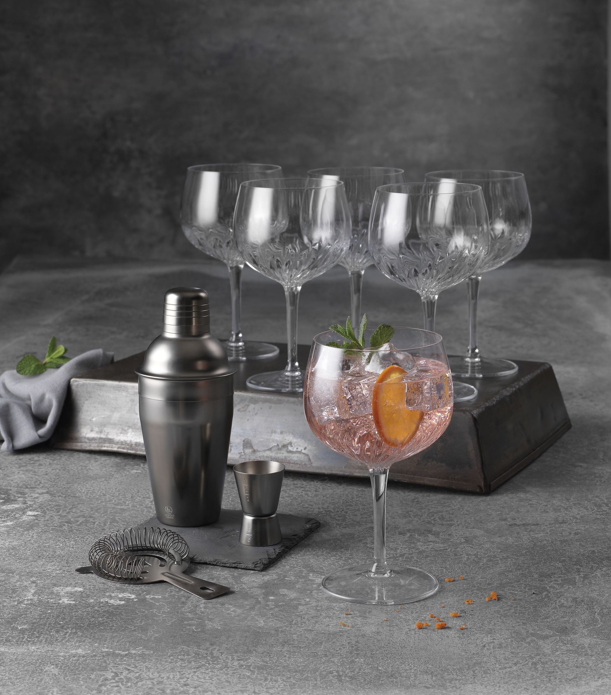 Luigi Bormioli Mixology Spansk Gin & Tonic-Glas, 4 Stk.