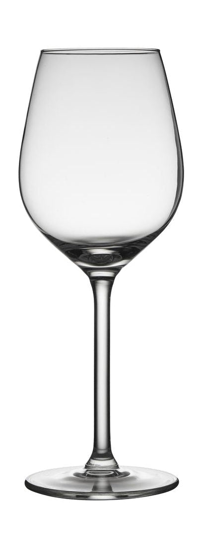 Lyngby Glas Juvelvitt vinglas 38 Cl, 4 st.