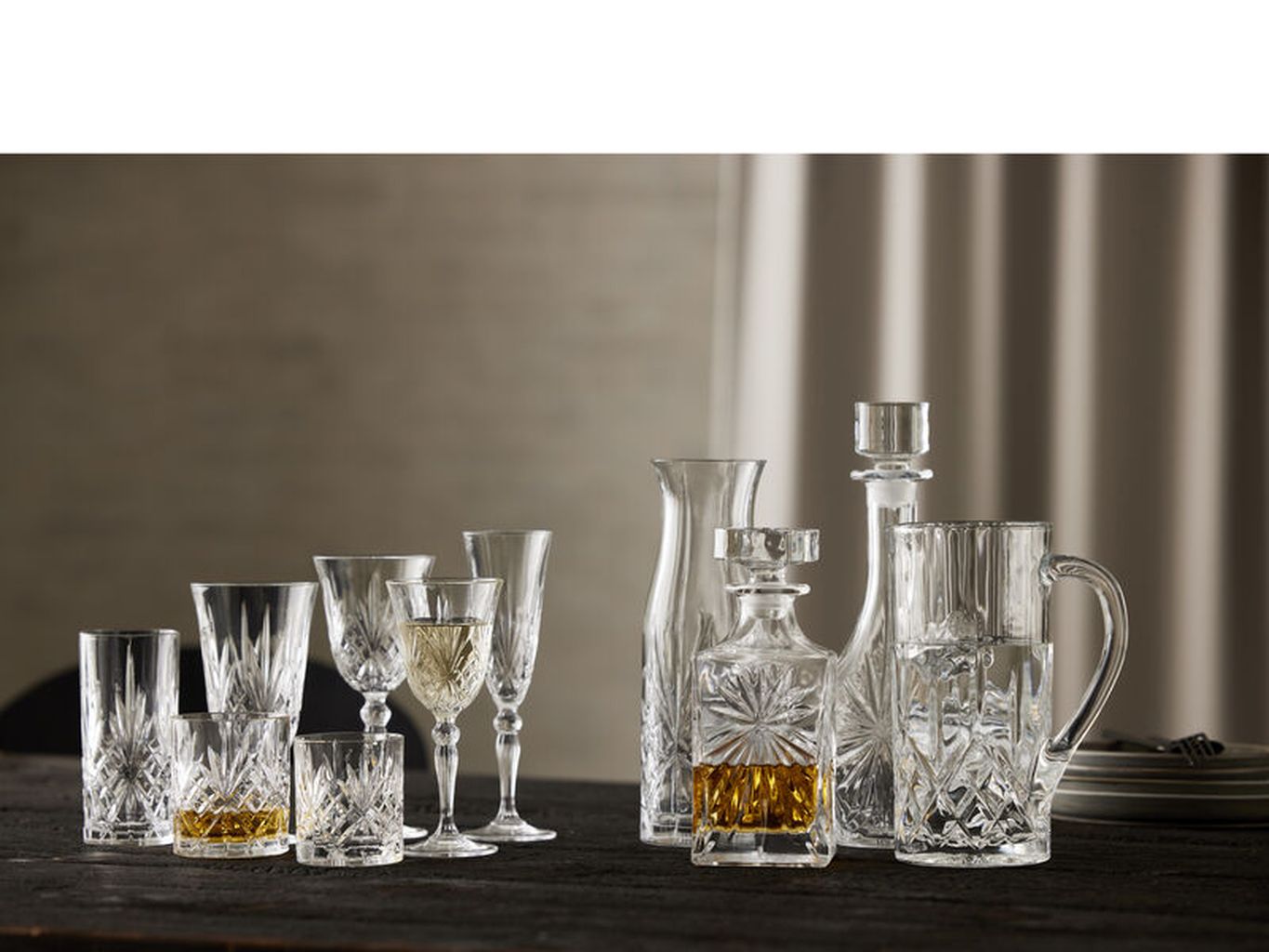 Lyngby Glas Melodia Crystal Candespit, 7 delar