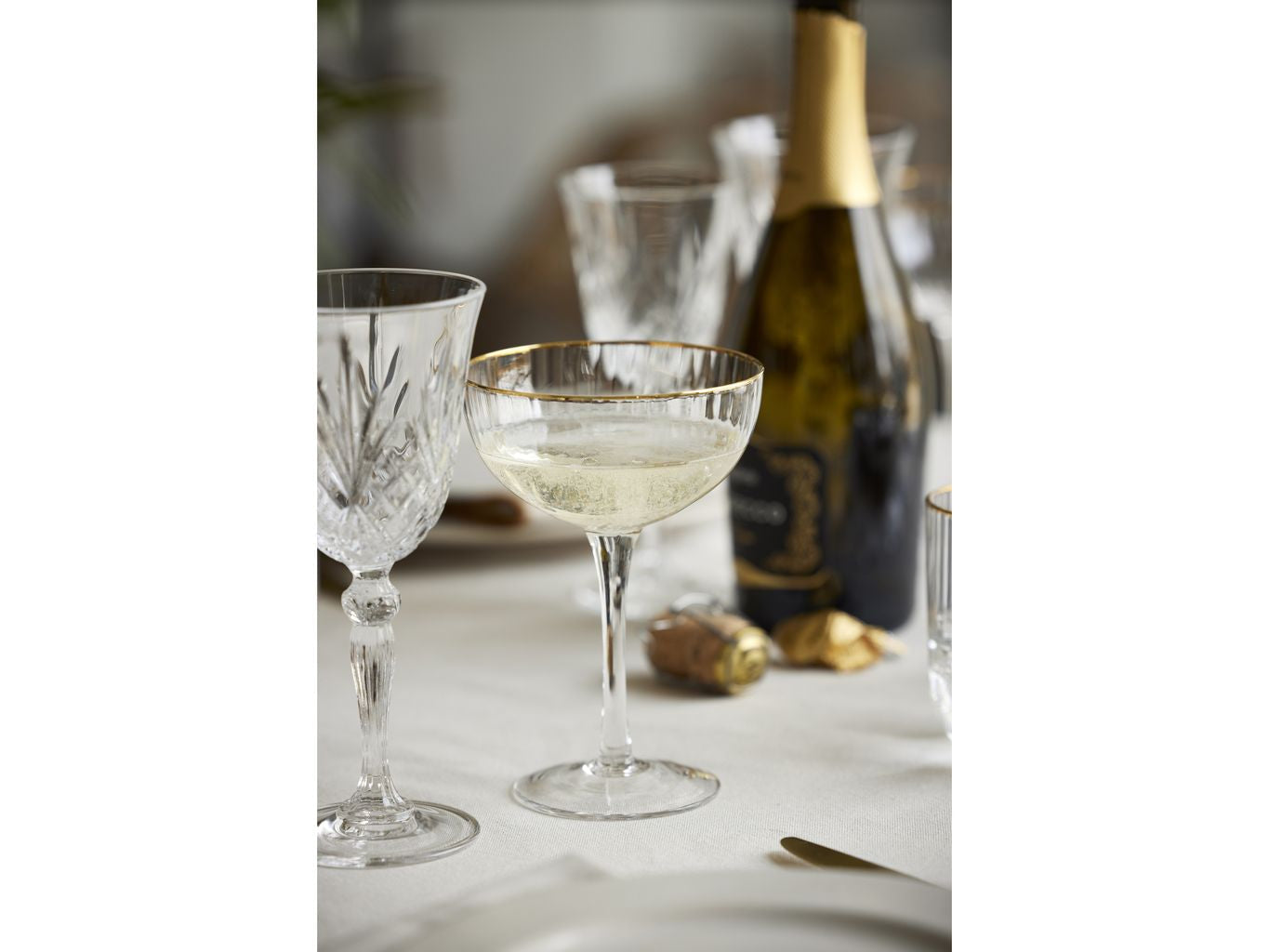 Lyngby Glas Palermo Gold Cocktail Glass 31,5 Cl, 4 st.