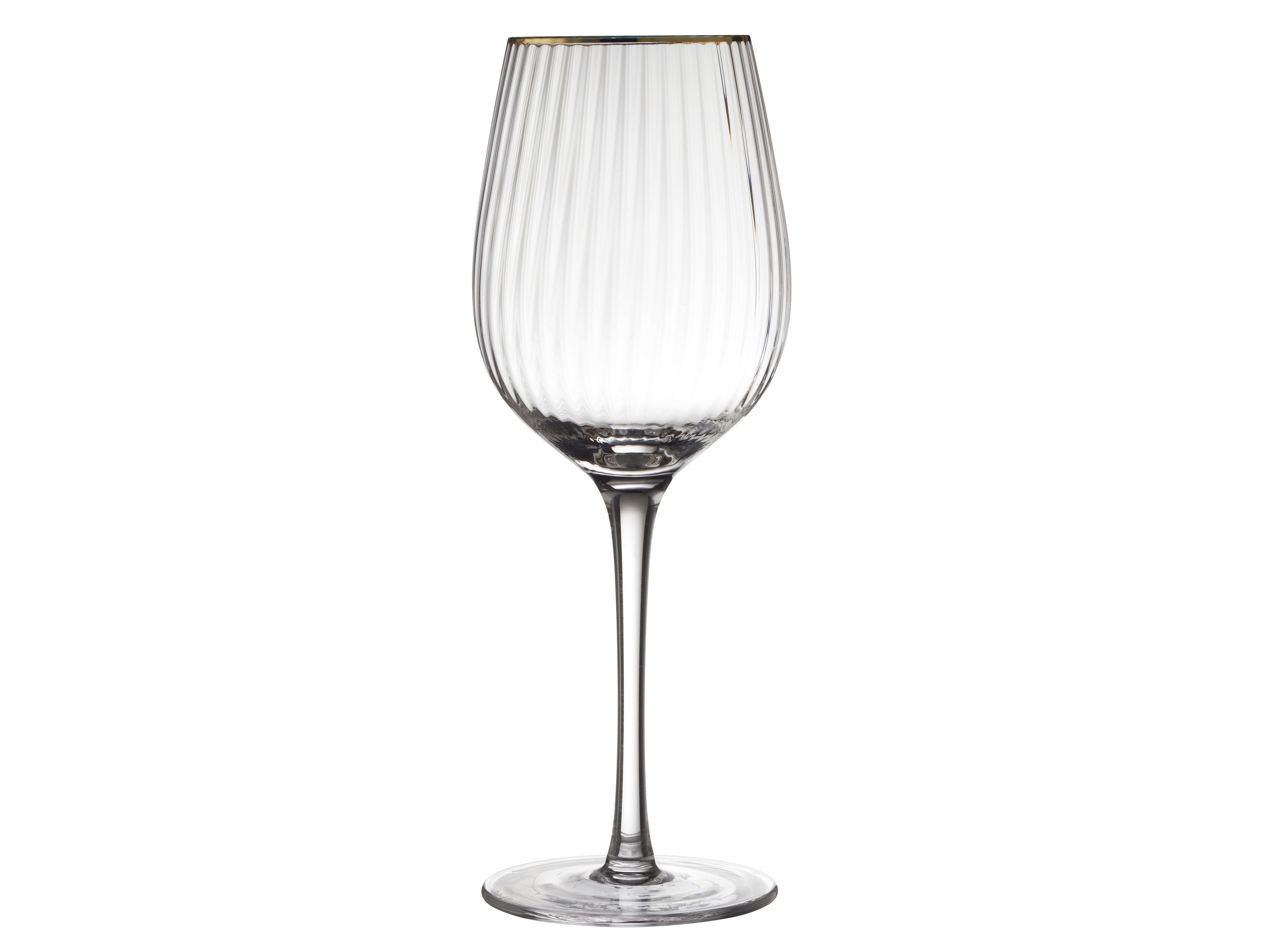 Lyngby Glas Palermo Gold Rødvinsglas 30 cl 4 Stk.