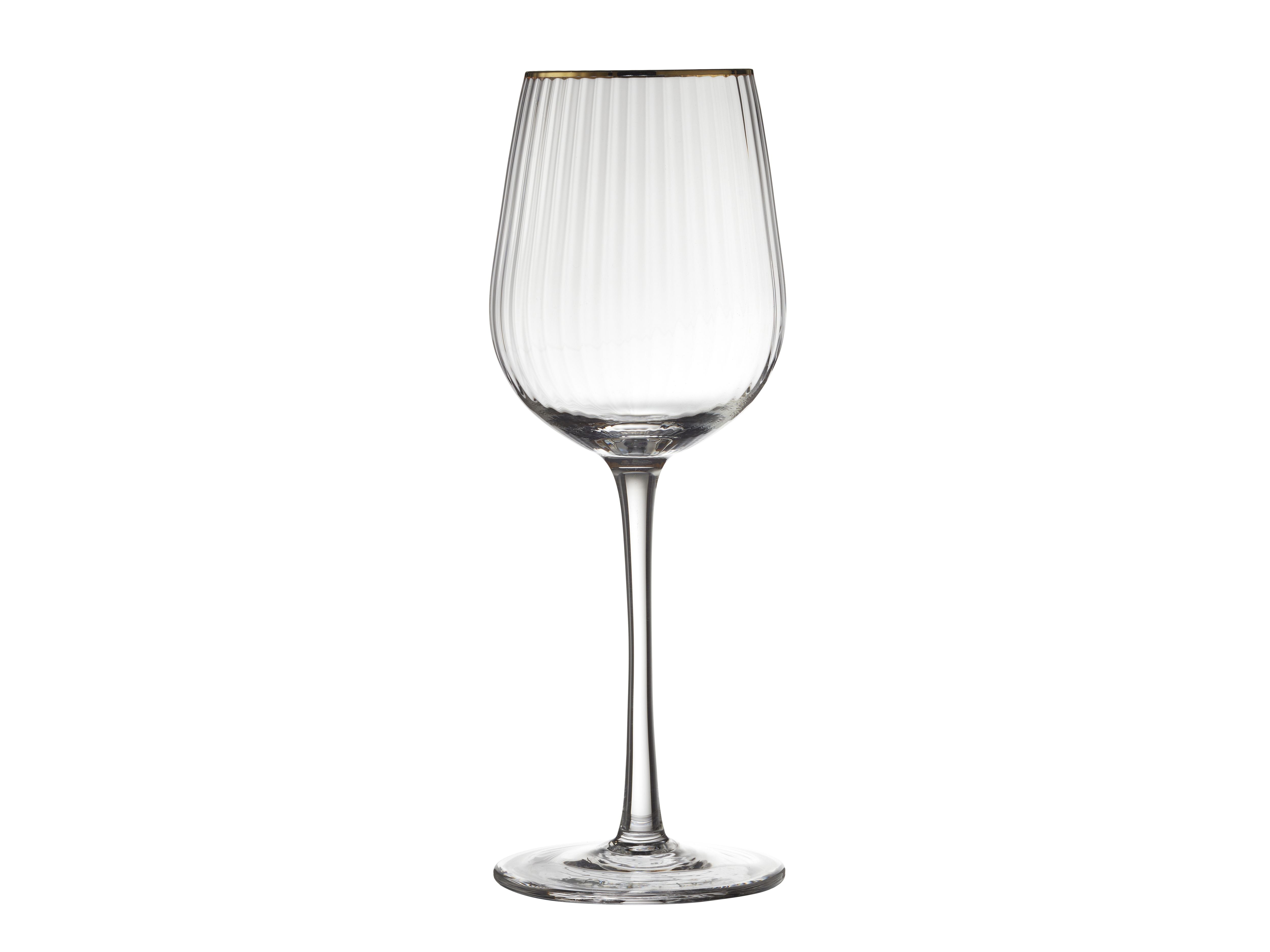 Lyngby Glas Palermo Gold White Wine Glass 30 Cl 4 st.