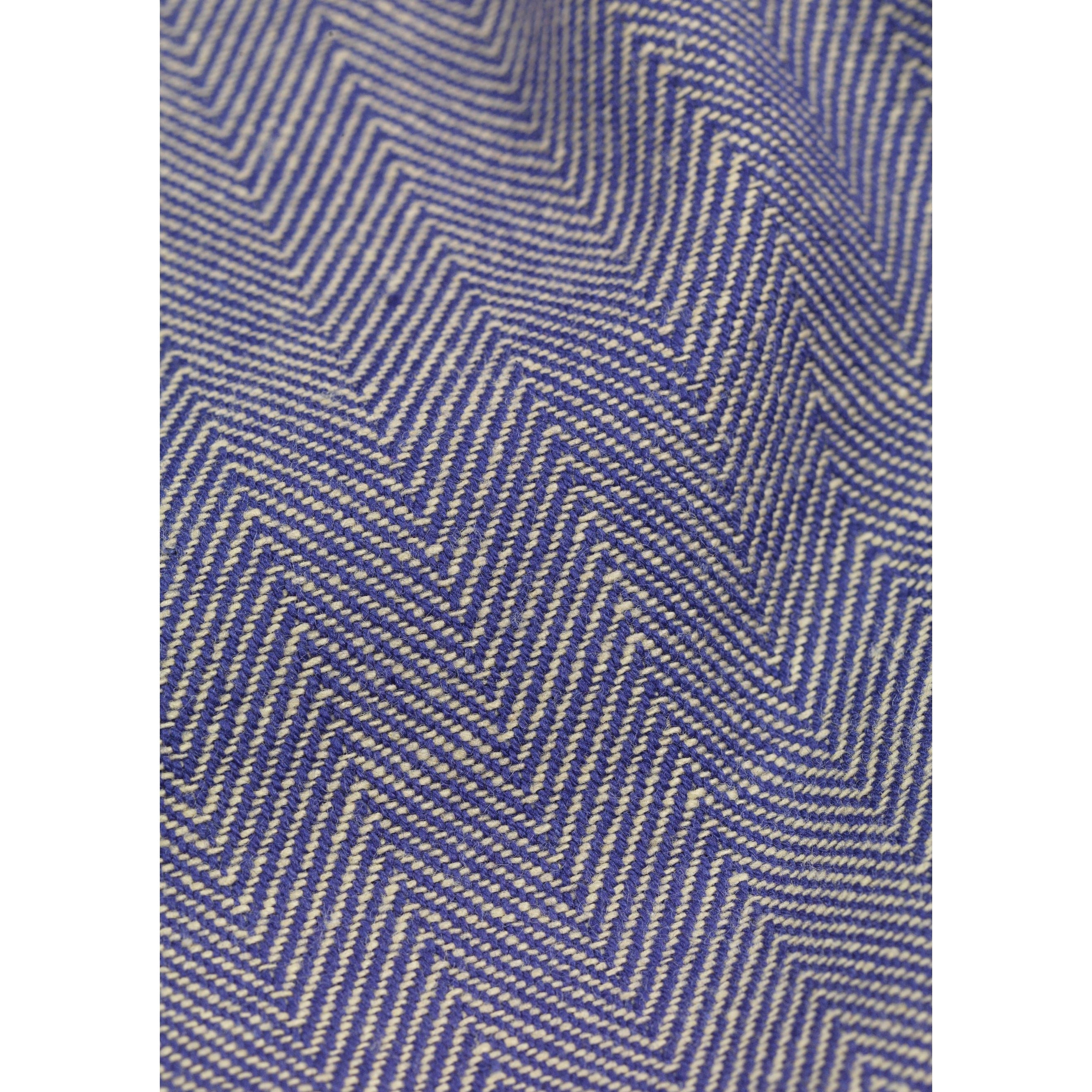 Lyngby Porcelæn Herringbone Trabell 150x220 cm, blå