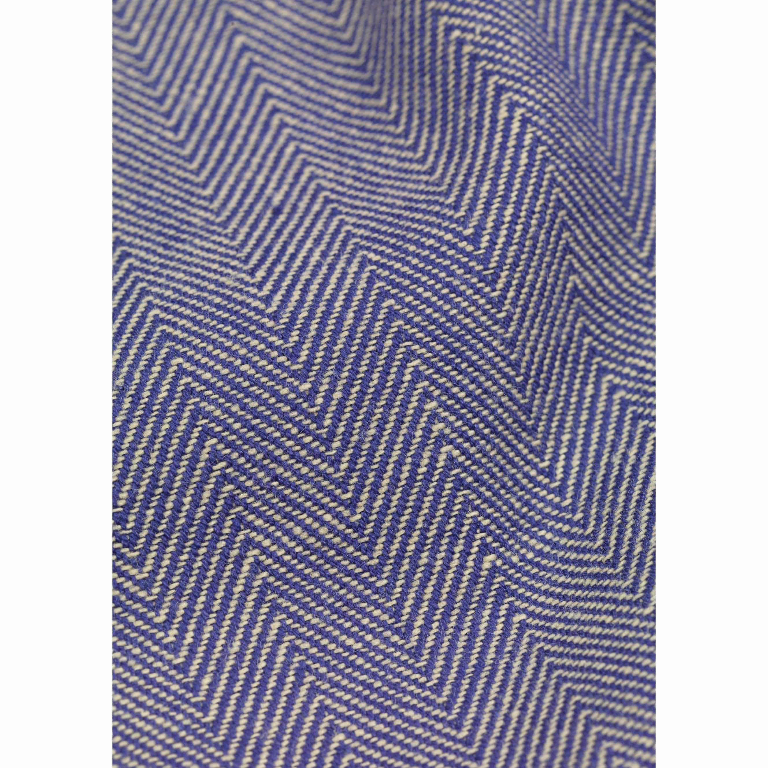 Lyngby Porcelæn Herringbone Trabell 150x320 cm, blå