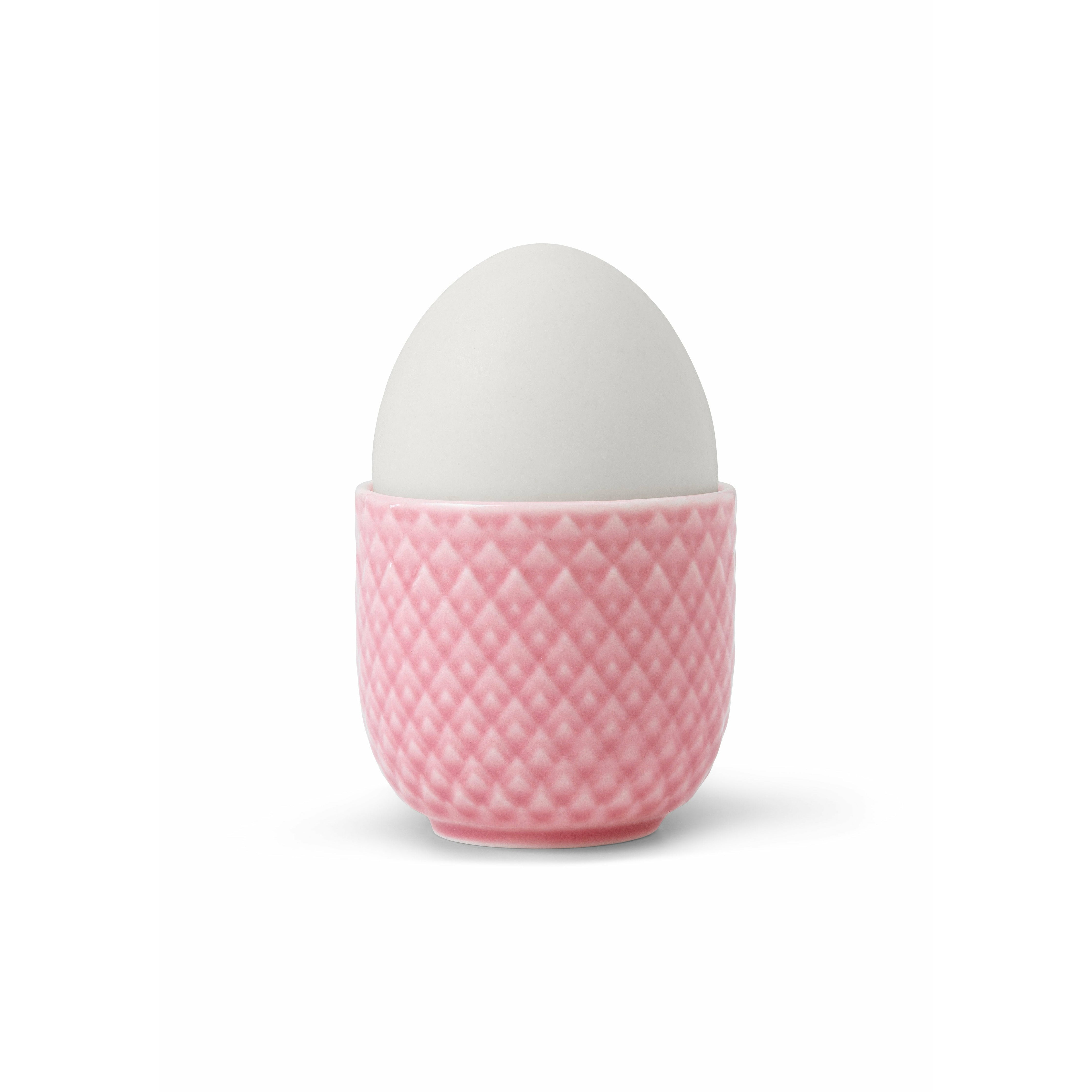 Lyngby Porcelæn Rhombe färg äggbägare porslin Ø5 cm rosa