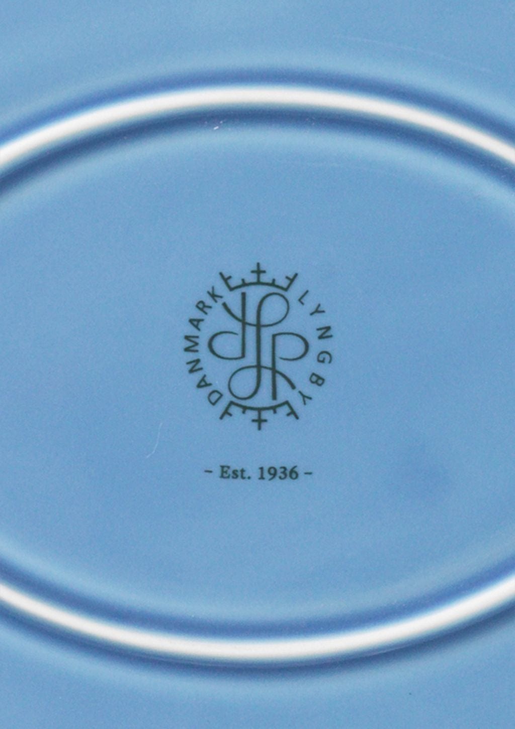 Lyngby Porcelæn Rhombe Color Ovalt Serveringsfad 28,5x21,5, Blå