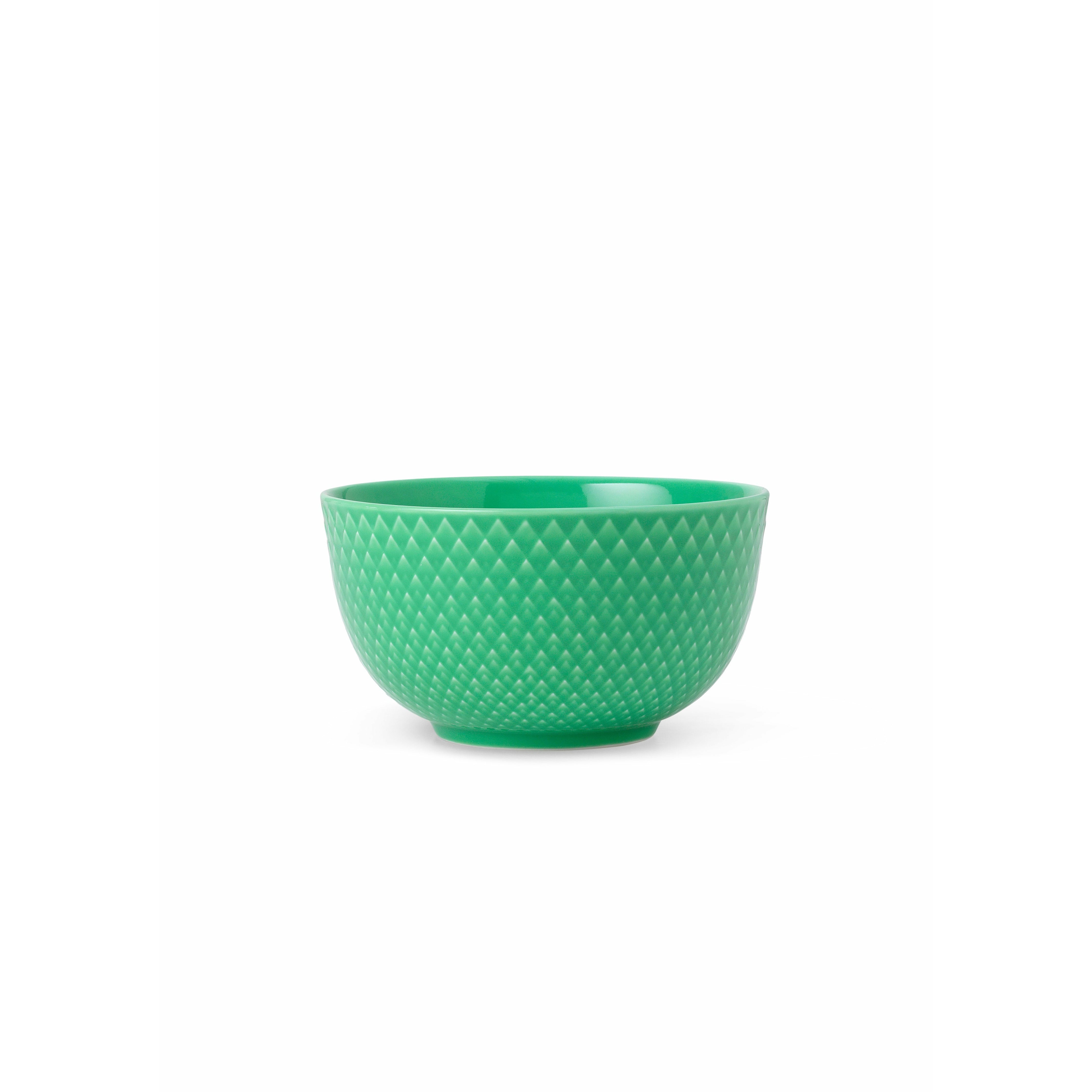 Lyngby Porcelæn Rhombe Color Bowl Porslin Ø11 cm, grönt