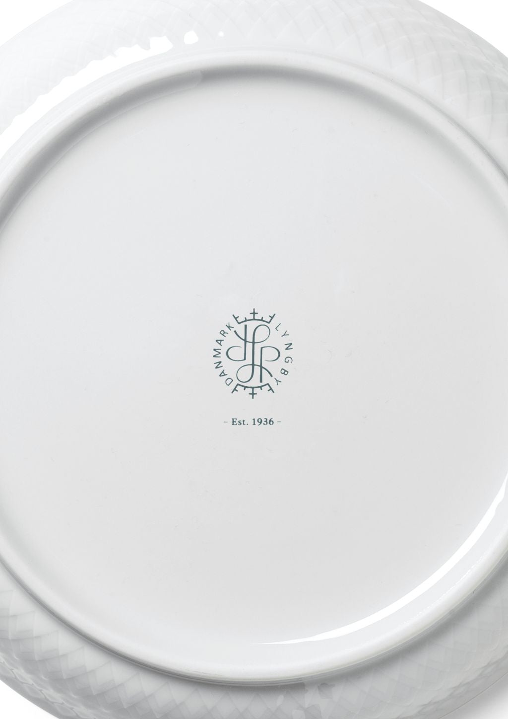 Lyngby Porcelæn Rhombe Desserttallerken Ø16 cm, Hvid