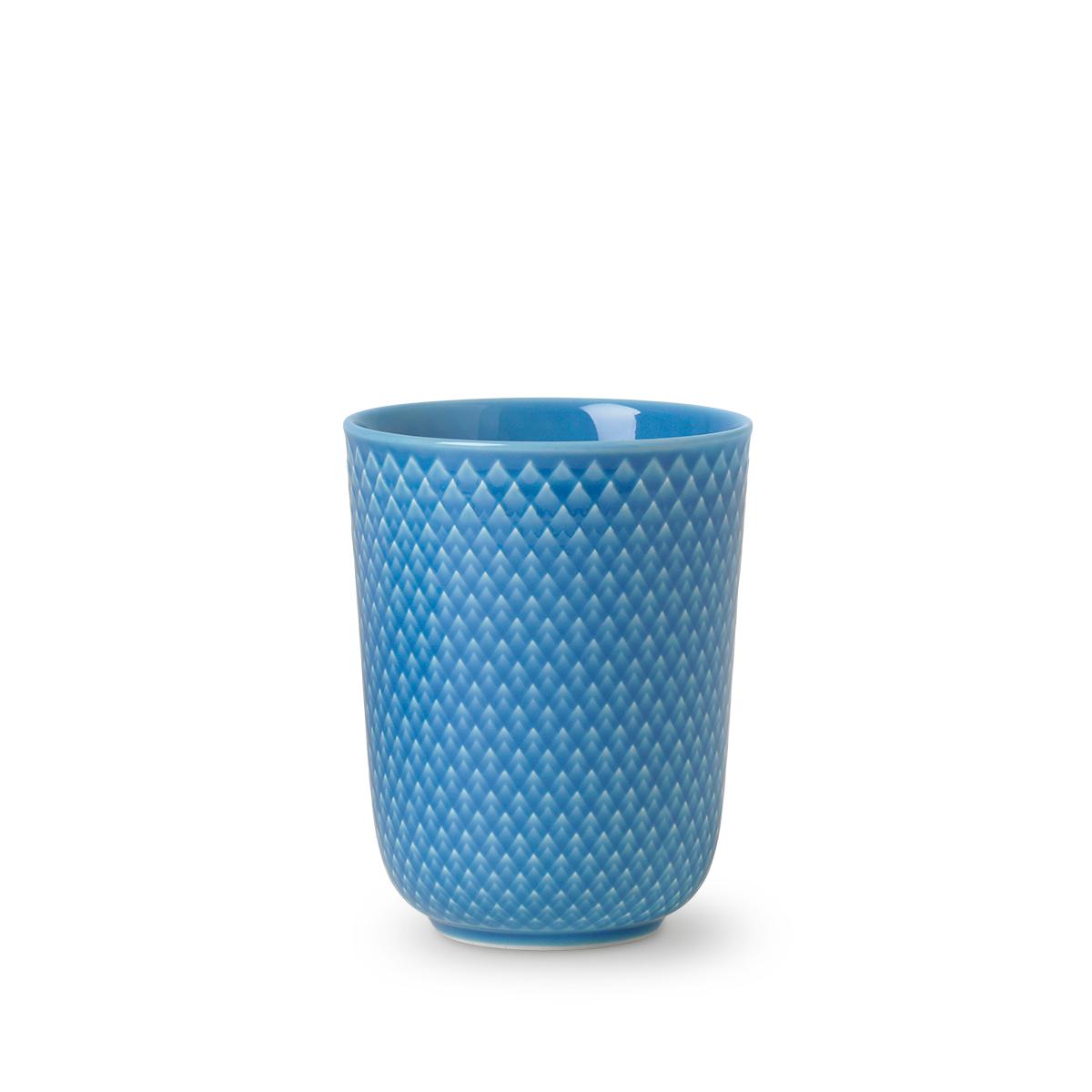 Lyngby Porcelæn Rhombe Mugs Blue, 33cl