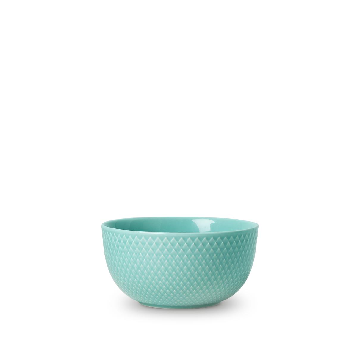 Lyngby Porcelæn Rhombe Bowl Aqua, 13 cm