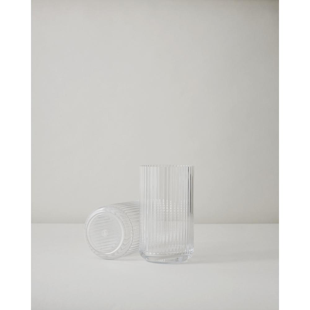 Lyngby Porcelæn Vase Klar Glas , 12,5 cm
