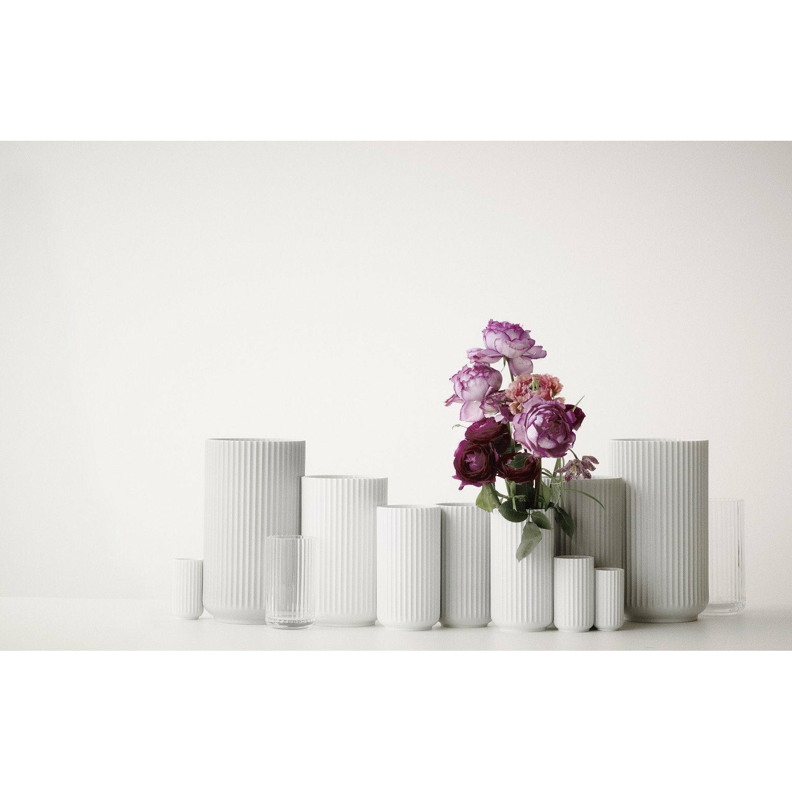 Lyngby Porcelæn Vase Hvid, 10,5 cm