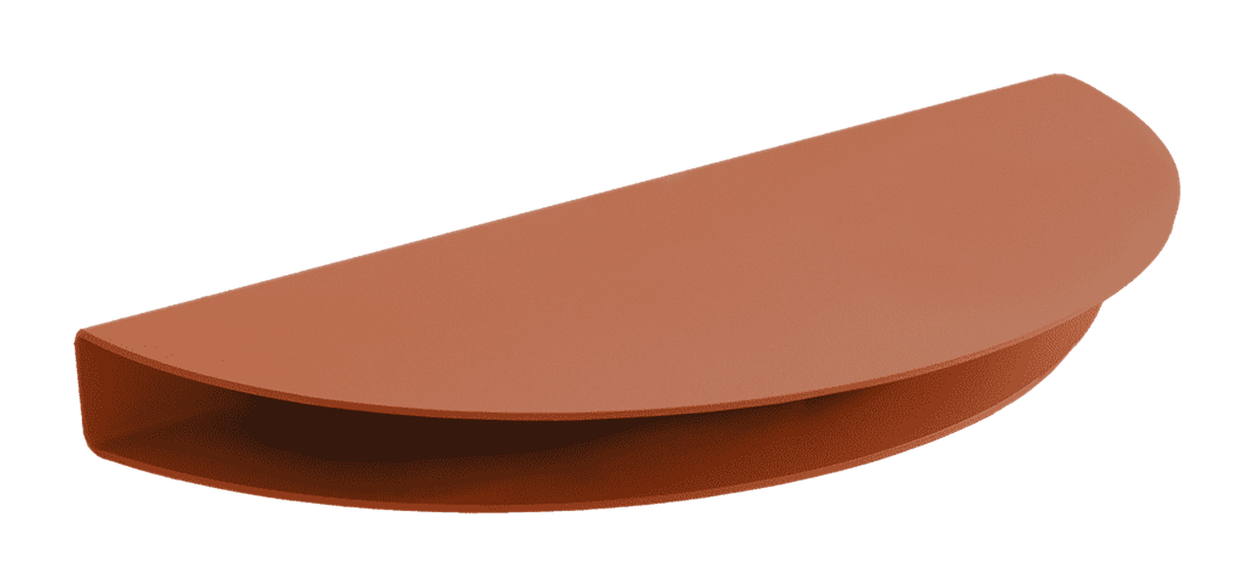 Moebe Half Moon Shelf 20x40 Cm, Terracotta