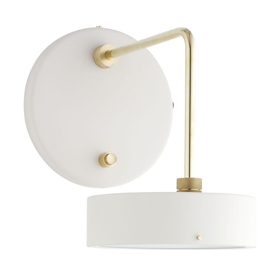 Made by Hand Petite Machine Wall Lamp H: 29 cm, Oyster White