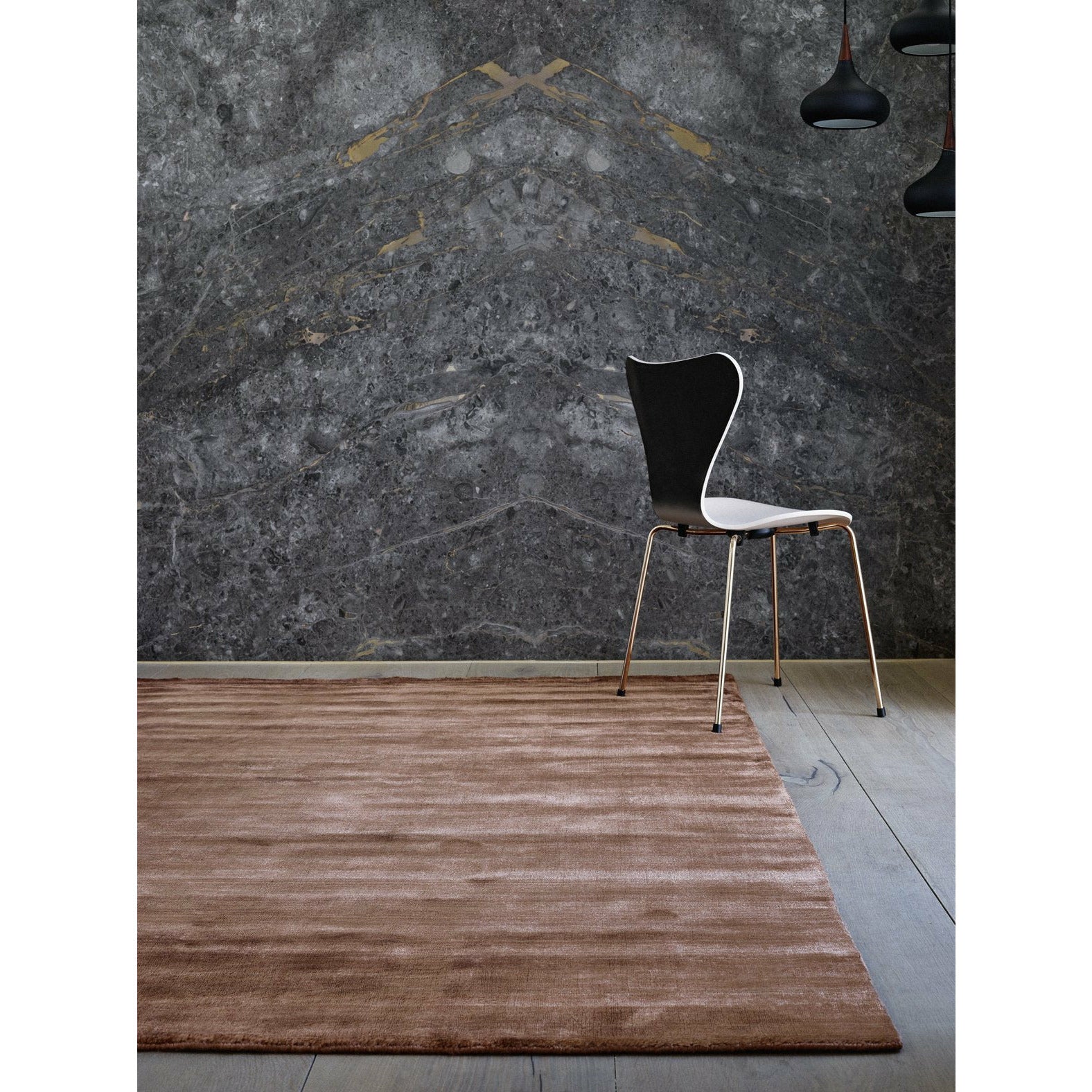Massimo Bambu mattor koppar, 250x300 cm