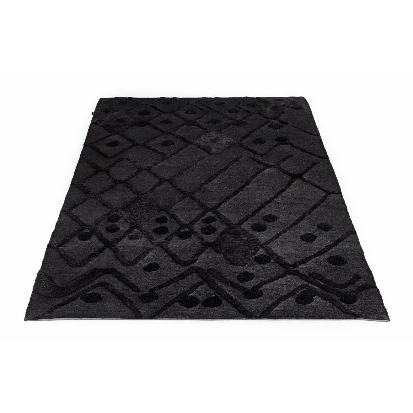 Massimo Bur-Bur Carpet Black, 170x240 cm