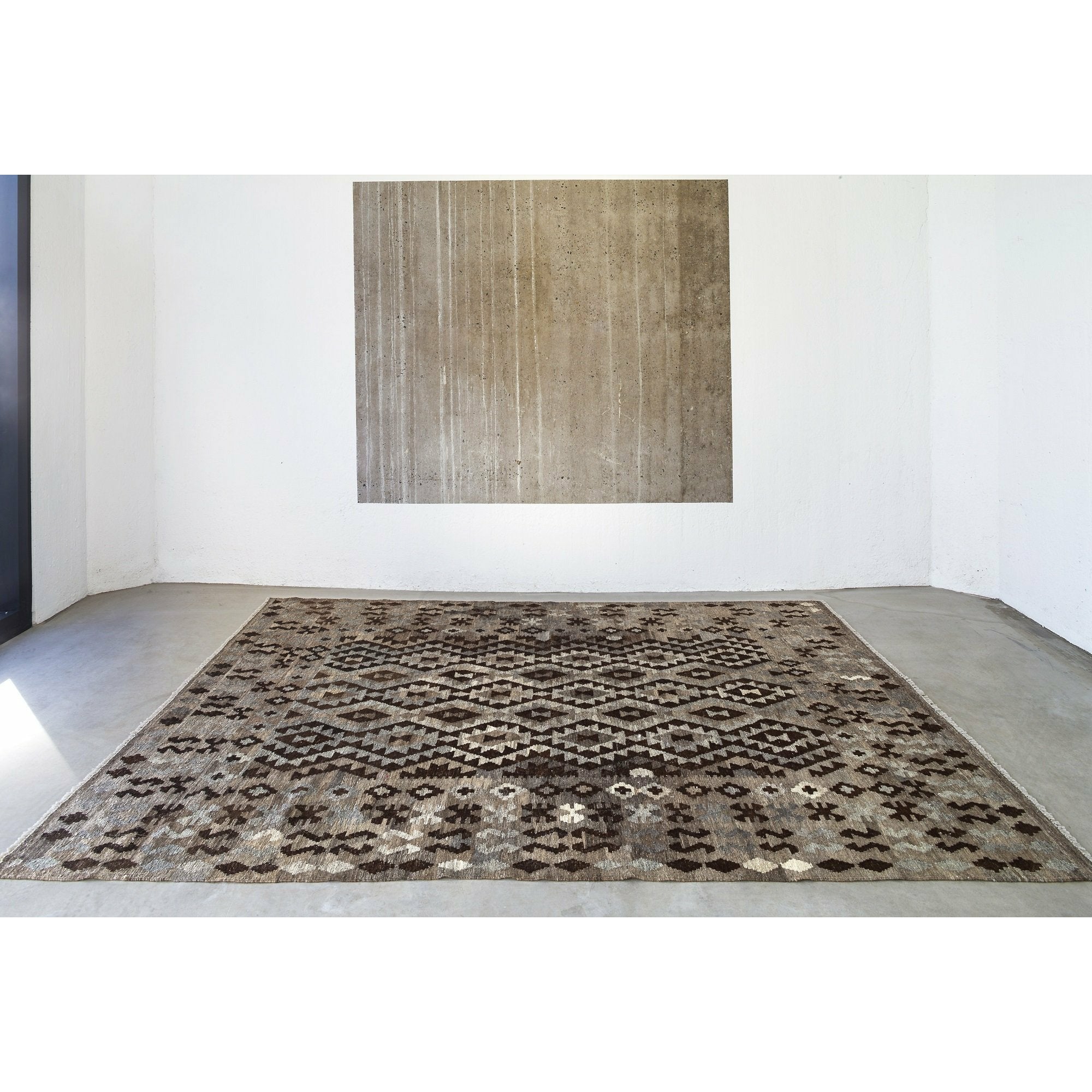 Massimo Kelim matta naturlig mörkgrå/brun/svart, 170x240 cm