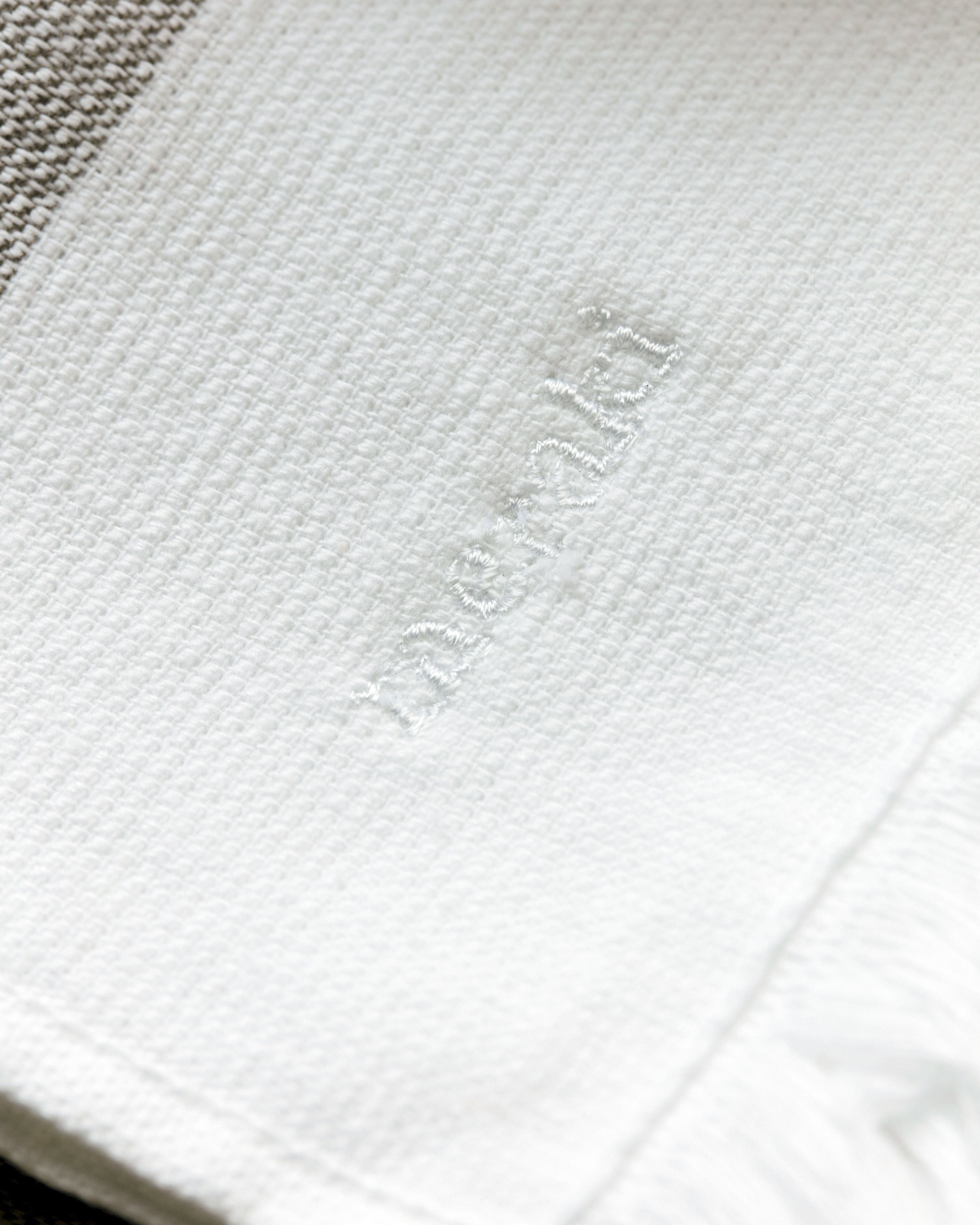 Meraki Barbarum Håndklæde 2 Stk. 50x100 Cm, Hvide Og Brune Striber