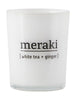 Meraki Duftlys H6,7 cm, White Tea & Ginger
