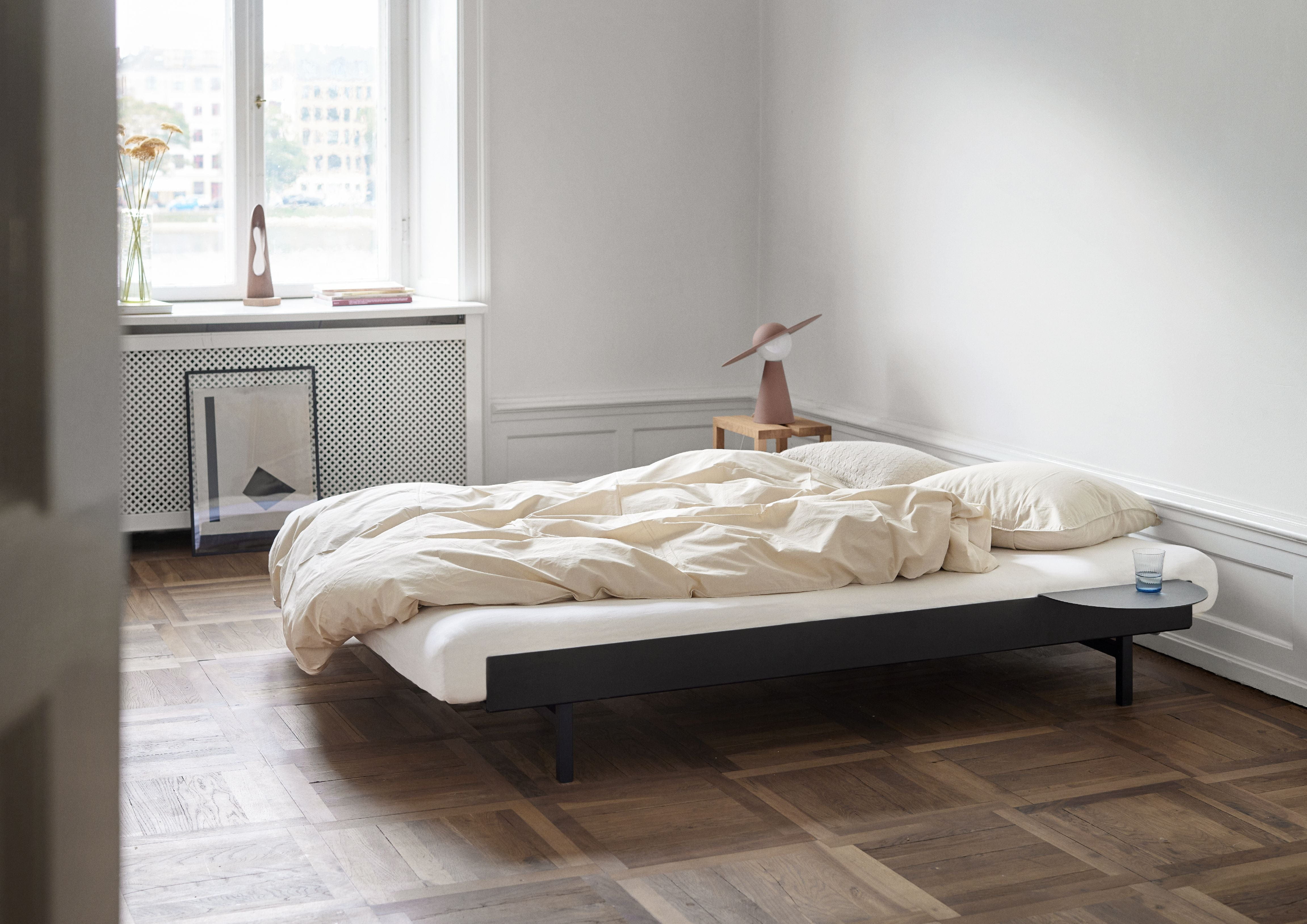 Moebe Säng med 1 sängbord 90-180 cm, svart