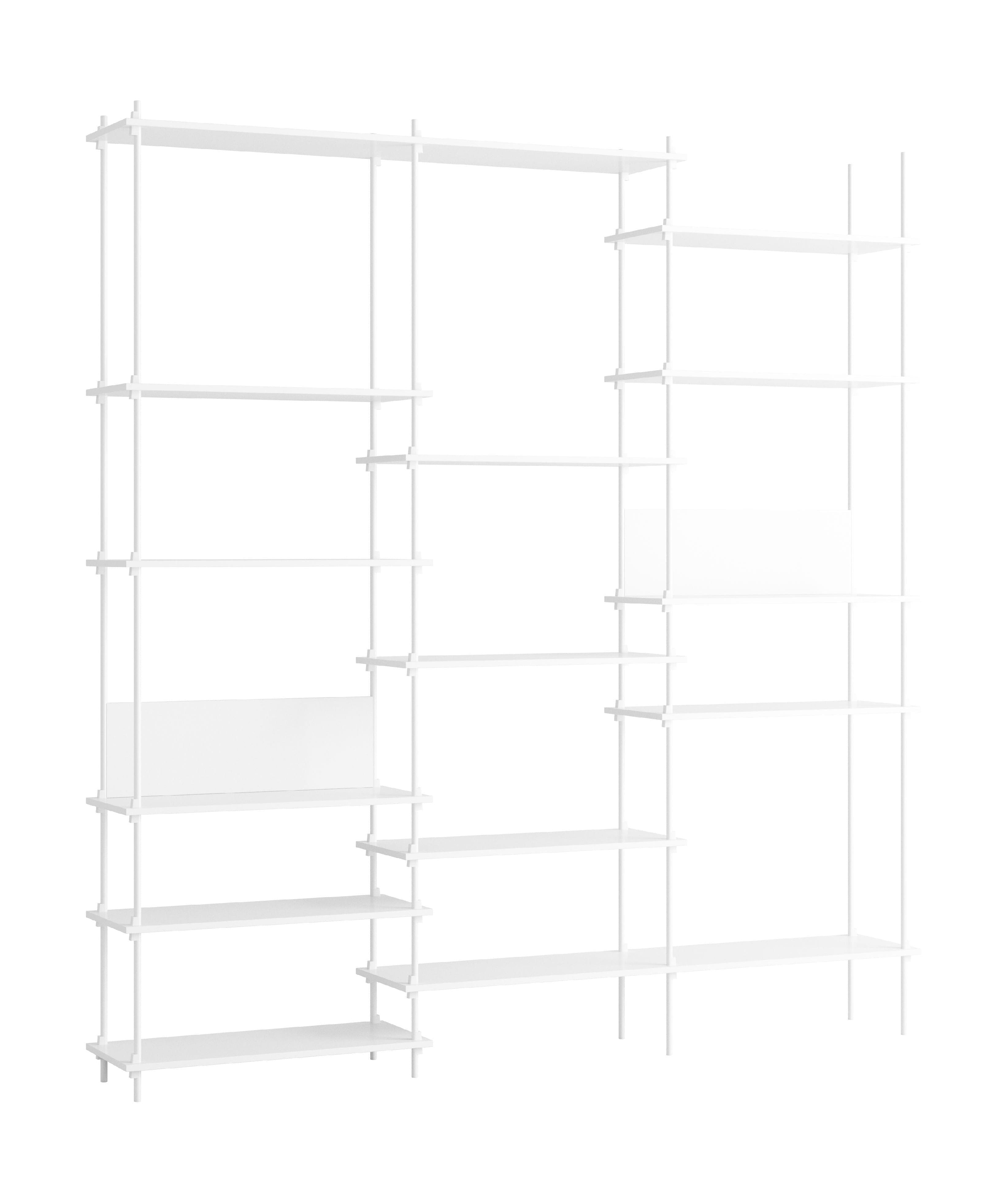 MOEBE Hyllsystem s.255.3.a, vitt/vitt