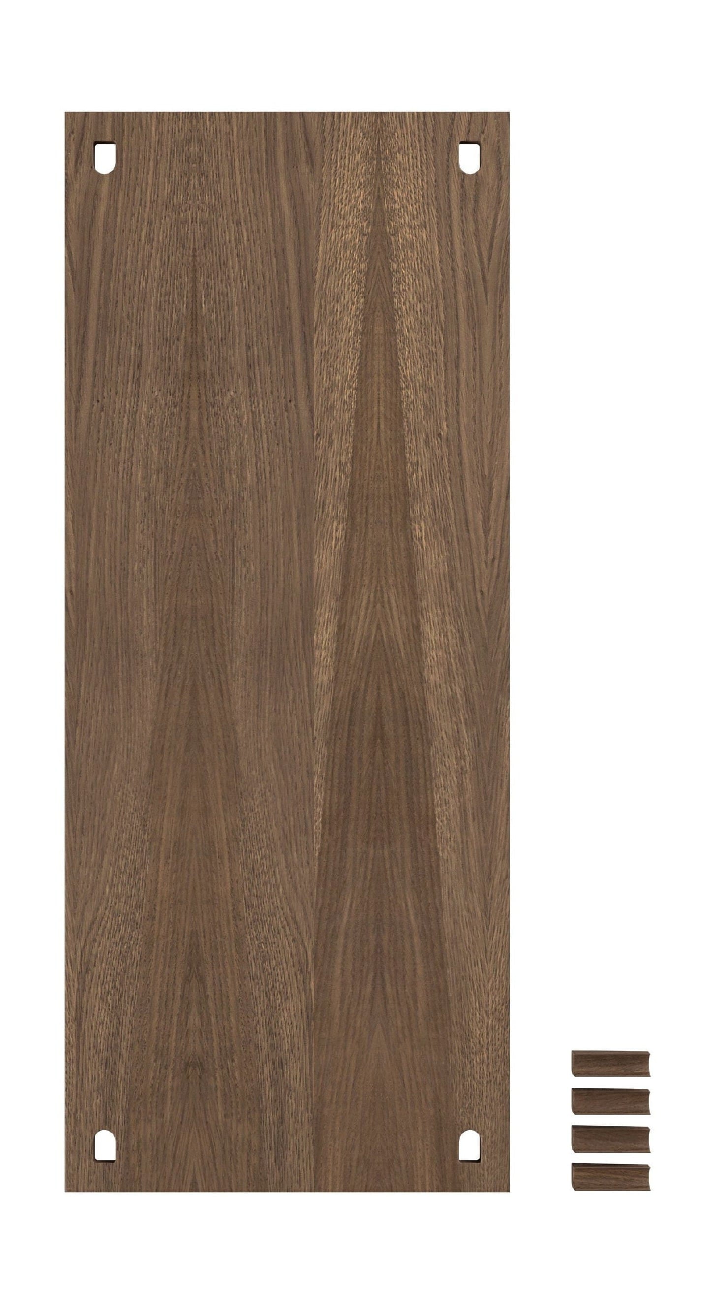 Moebe Sheveling System/Wall Sheveling Shelf 85x35 cm, Smoked Oak