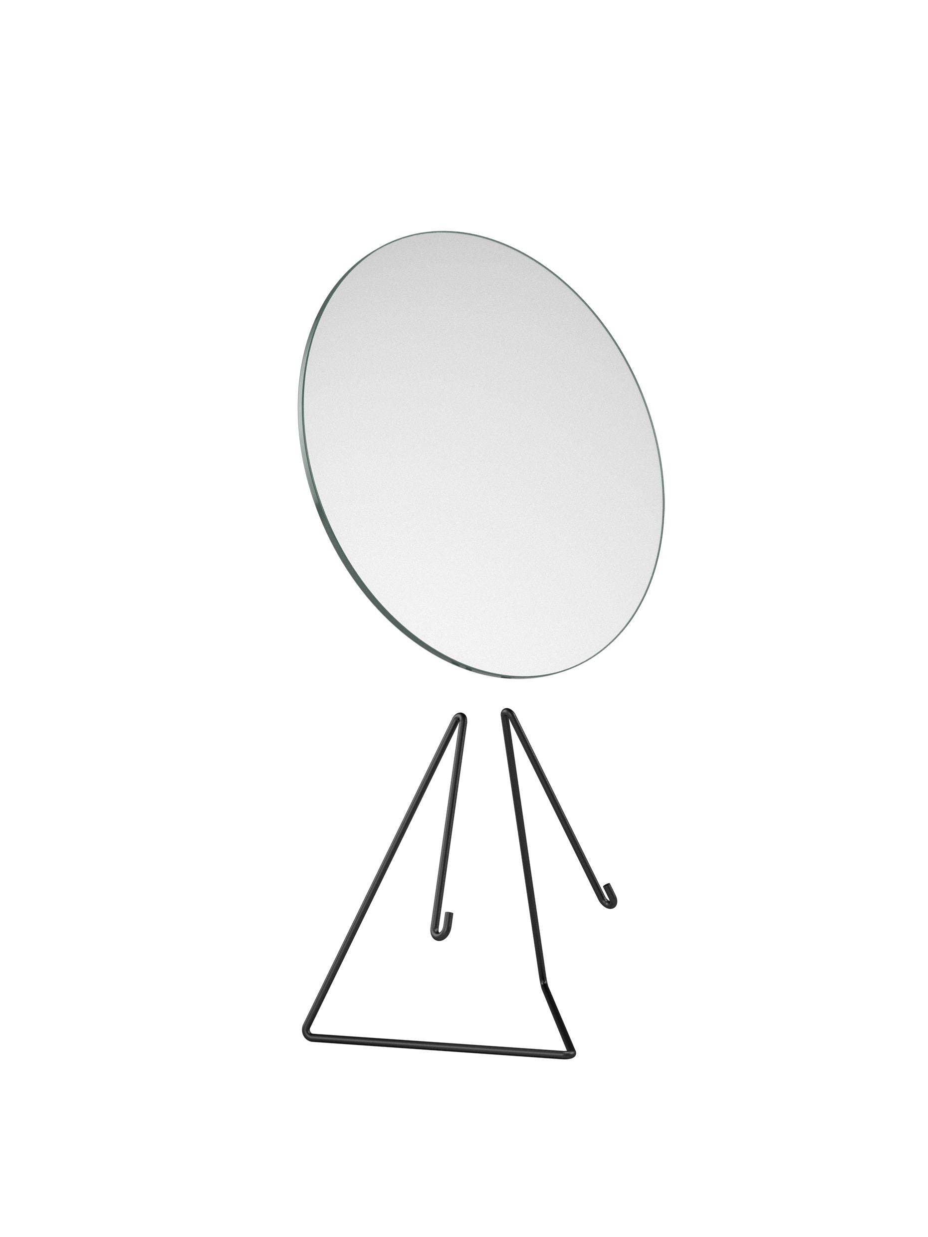 Moebe Stående spegelspegel Ø30 cm, svart