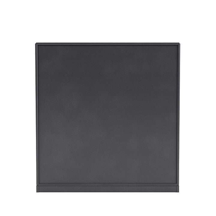 Montana Compile dekorativ hylla med 3 cm sockel, kol svart