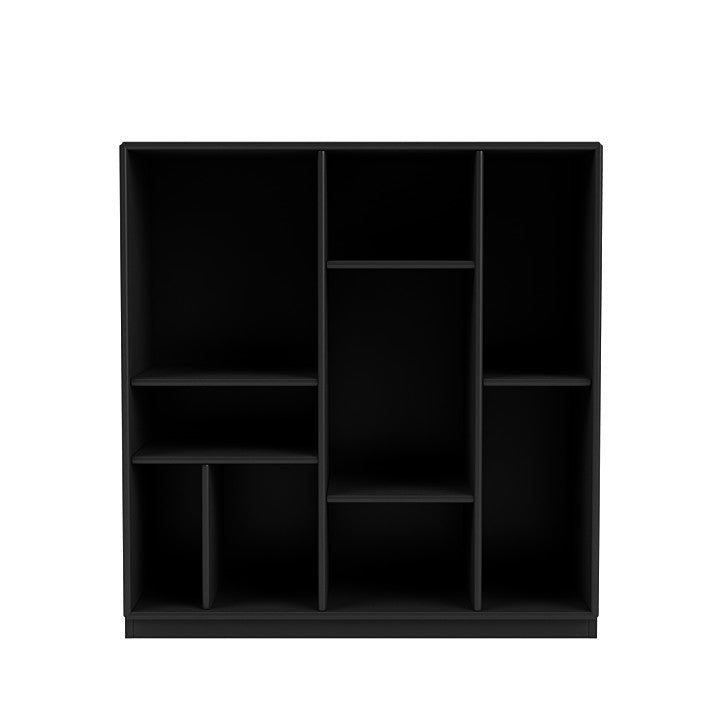 Montana Compile dekorativ hylla med 3 cm sockel, svart