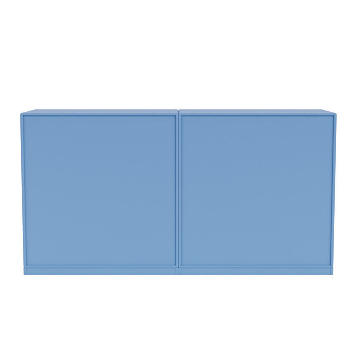Montana par breda skänk med 3 cm piedestal, azurblå blått